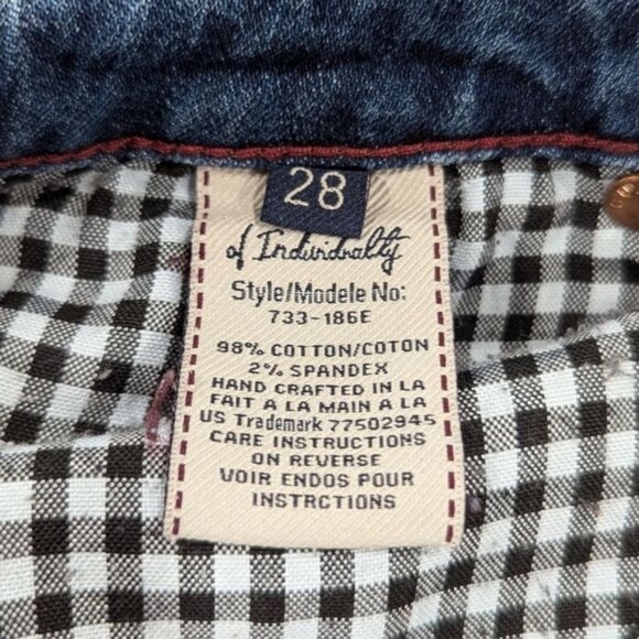 Cult of Individuality Medium Wash Straight Leg Denim Rogan Capri Jeans Size 28 - Picture 8 of 13